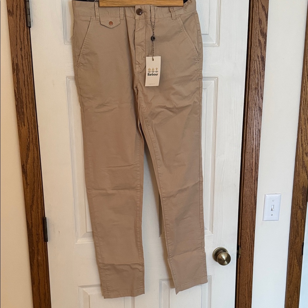 Barbour Men's Khaki Chinos